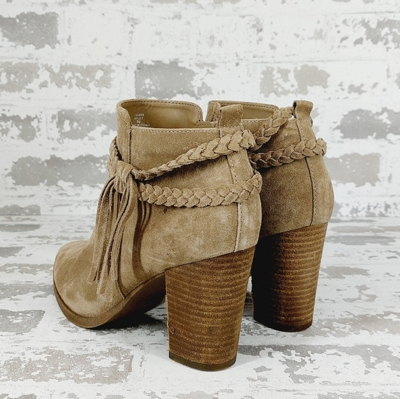 Michael by Michael Shannon Miley Women’s Tan Suede Ankle Boots T495 - Picture 3 of 10